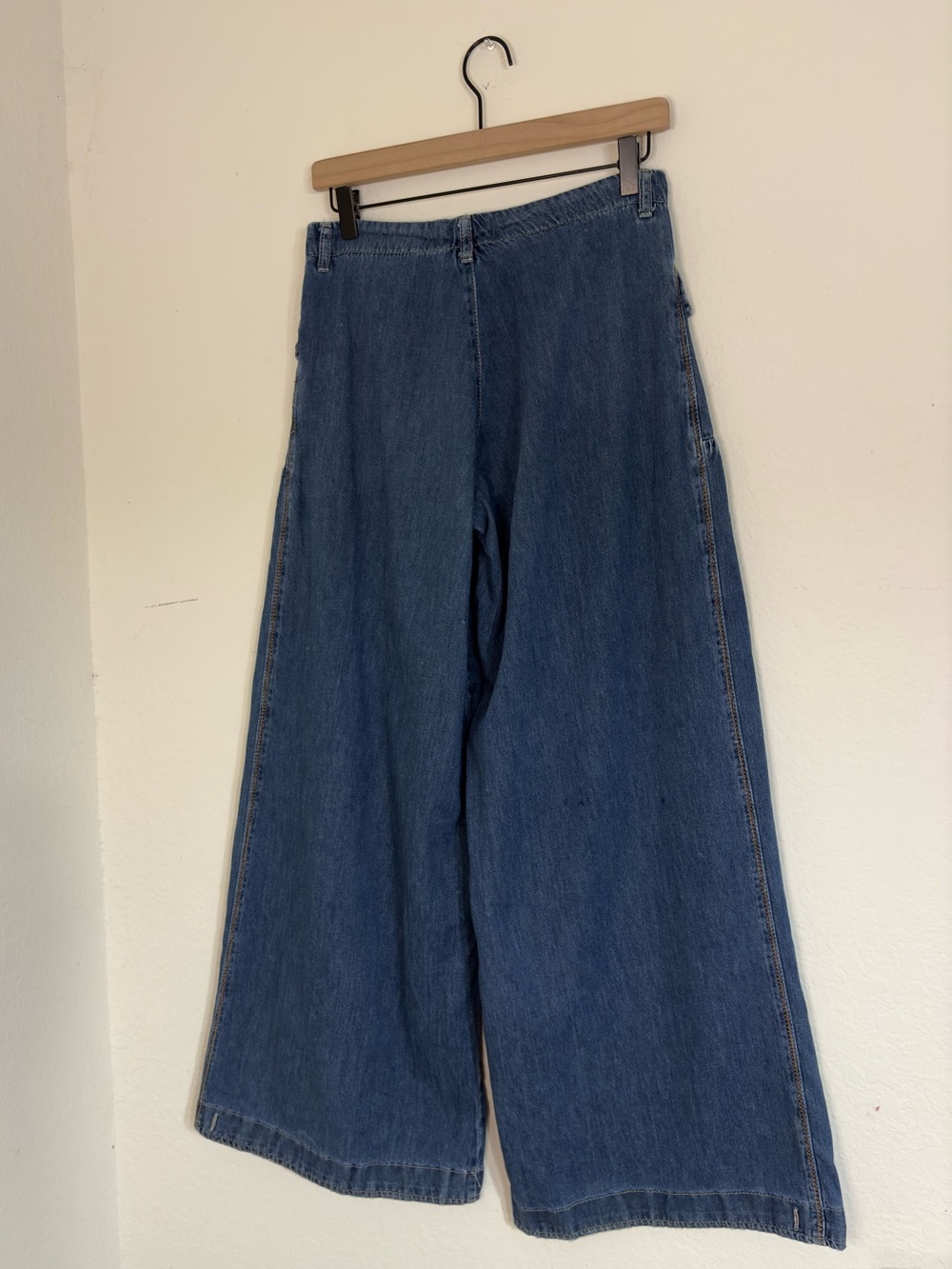 Free People We The Free Lotus Wide Leg Denim Jeans Sz 26 - Picture 7 of 13